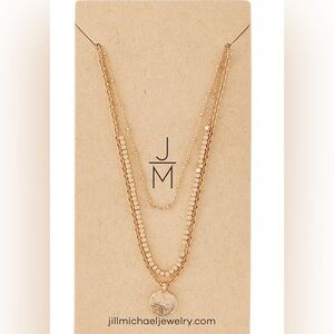 NWT Layered Gold Coin Necklace